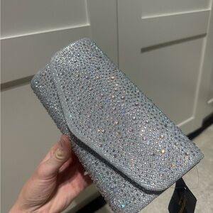 Elegant Silver Clutch Bag